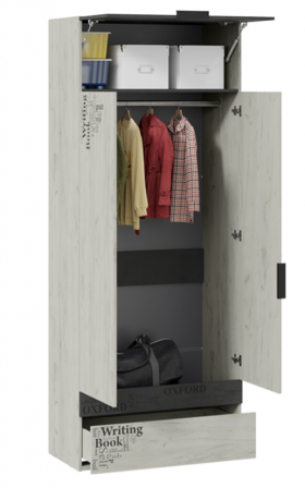 Шкаф комбинированный для одежды «Оксфорд-2» в Называевске - nazyvaevsk.katalogmebeli.com | фото 2