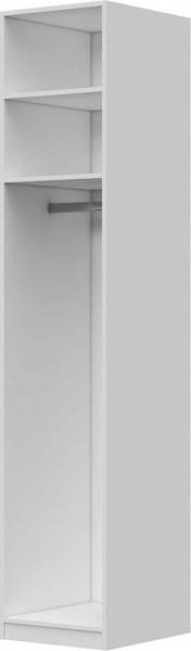Шкаф ШР-1 без зеркала Вива (Белый/Белый глянец/Платина) в Называевске - nazyvaevsk.katalogmebeli.com | фото 3