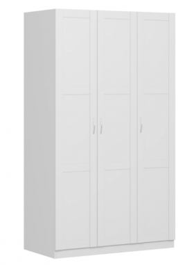 Шкаф трехдверный Пегас сборный белый в Называевске - nazyvaevsk.katalogmebeli.com | фото 1