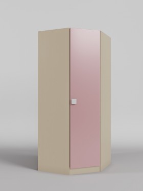 Шкаф угловой (угловая секция) Грэйси (Розовый/корпус Клен) в Называевске - nazyvaevsk.katalogmebeli.com | фото