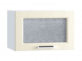 Шкаф верхний горизонтальный со стеклом 500, ШВГС 500 (Клен кремовый/корпус белый) в Называевске - nazyvaevsk.katalogmebeli.com | фото
