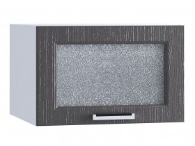 Шкаф верхний горизонтальный со стеклом 510, ШВГС 510 (Клен серый/корпус белый) в Называевске - nazyvaevsk.katalogmebeli.com | фото