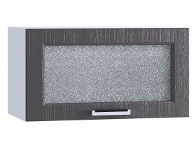 Шкаф верхний горизонтальный со стеклом 600, ШВГС 600 (Клен серый/корпус белый) в Называевске - nazyvaevsk.katalogmebeli.com | фото