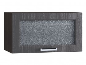 Шкаф верхний горизонтальный со стеклом 600, ШВГС 600 (Клен серый/корпус венге) в Называевске - nazyvaevsk.katalogmebeli.com | фото