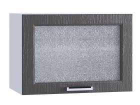 Шкаф верхний горизонтальный со стеклом 609, ШВГС 609 (Клен серый/корпус белый) в Называевске - nazyvaevsk.katalogmebeli.com | фото