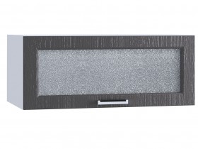 Шкаф верхний горизонтальный со стеклом 810, ШВГС 810 (Клен серый/корпус белый) в Называевске - nazyvaevsk.katalogmebeli.com | фото