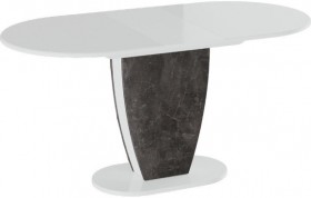 Стол обеденный «Монреаль» Тип 1 (Белый глянец/Моод темный) в Называевске - nazyvaevsk.katalogmebeli.com | фото 2