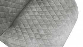 Стул «Оливер» К1С Черный муар/Микровелюр Wellmart Silver в Называевске - nazyvaevsk.katalogmebeli.com | фото 3