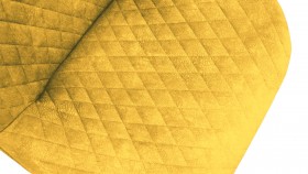 Стул «Оливер» К1С Черный муар/Микровелюр Wellmart Yellow в Называевске - nazyvaevsk.katalogmebeli.com | фото 3