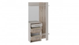 Шкаф для одежды «Нуар» тип 1 Фон серый/Дуб сонома в Называевске - nazyvaevsk.katalogmebeli.com | фото 3
