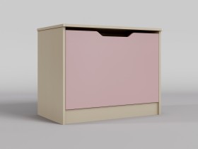 Ящик для игрушек Грэйси (Розовый/корпус Клен) в Называевске - nazyvaevsk.katalogmebeli.com | фото