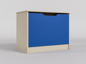 Ящик для игрушек Скай (Синий/корпус Клен) в Называевске - nazyvaevsk.katalogmebeli.com | фото